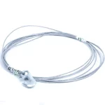 Staaldraad voor lier, 4 mm met haak 10 meter