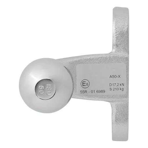 Trekhaakkogel zilver haaks