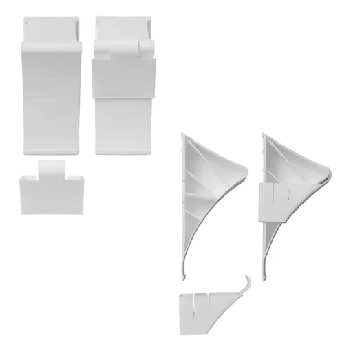 Wielkeg kunststof wit met houder