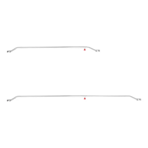 Drager aluminium uitschuifbaar 132-204cm voor aanhangerzeil