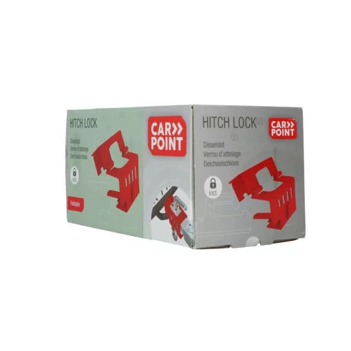 Disselslot rood deelbaar met discusslot