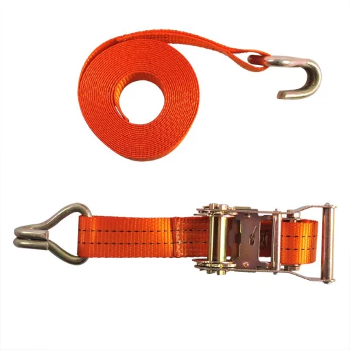 Spanband met ratel en 2 haken 8 meter 3000kg